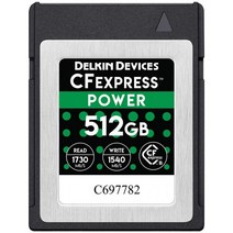 Delkin Devices 512GB Power CFexpress Type B 메모리 카드 (DCFX1-512), 1