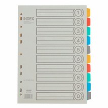 바인더인덱스 PP i610/10분류/1SET, 없음