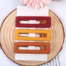 사각프레임 헤어 집게핀 옆머리핀 미니 디스코핀 앞 헤어 집게핀 머리