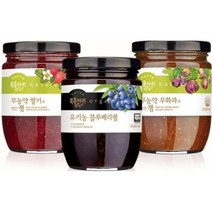 청정원 복음자리 무농약 딸기잼 360g+무농약무화과 350g+유기농 블루베리잼 340g, 11개