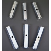 육각연결너트 타공 전산볼트 연결너트 롱 3/8x55mm 1/2x70mm(삼성반도체 현장 사양), 3/8인치 x 55~60mm(1개), 1개