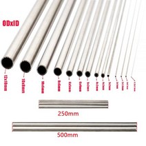 테프론호스 편사 물호스연결 내열실리콘튜브 39 크기 250mm 500mm 길이 304 원활한 스테인레스 스틸 모세관 튜브 10x8mm 8x6mm 4x3mm 6x4mm 3x 2mm1, 8x7x500mm 1pcs