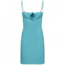 BLUMARINE 블루마린 Crepe flower detail 미니 원피스153013