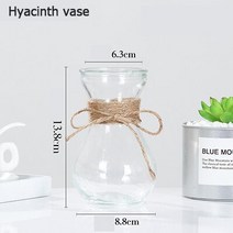 수경재배기만들기 스펀지 키트 스마트팜 크리에이티브 유리 꽃병 투명 Diy 수경 재배 꽃꽂이 말린 유럽, 02 hyacinth