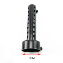 오토바이 외부 머플러 소음기 엔진 파이프 노이즈 엘리 미터 35/42/45/48/60mm, 검은색, 6cm