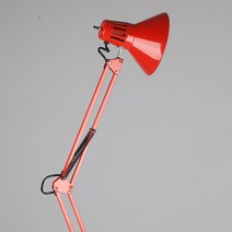 태영엘에스 관절 LED 집게 거치 조명 탁상 스탠드 작업 제도 레드 학습용, 레드(램프 미포함)