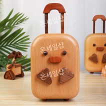 티슈 케이스 귀여운 병아리 오리 인테리어 소품 화장지 커버 사각 우드 원목 보관함 자동차, 1개