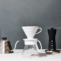 하리오 V60 02 세라믹 핸드드립커피 세트 홈카페용품 드리퍼 서버 커피필터 스푼