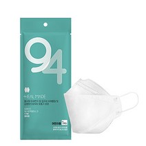 힐메이드 KF94 어린이용 소형 화이트 마스크 50매, 1개입, 50개