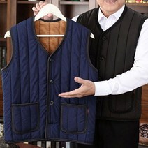 방한용 겨울 회사원조끼 사무실 캠핑 아웃도어용 융털 깔깔이 패딩조끼 1+1