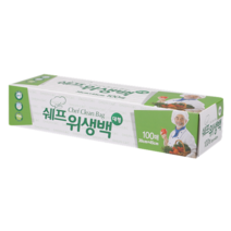 쉐프 일회용비닐 업소용 크린팩 위생 롤백 롤팩, 소형 (17x25CM) 100매(54206)