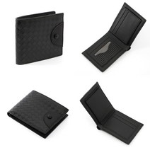 마트498 클래식 인조가죽 반지갑 블랙 슬림지갑 남성손지갑 10대지갑추천 성인식선물 얇은지갑 20대남자지갑 남성