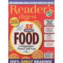 월간잡지 Readers Digest ASIA 1년 정기구독 영문판, 6월호