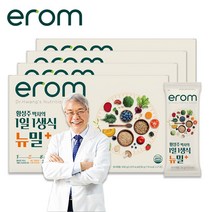 이롬 황성주 1일1생식 뉴밀플러스 84포-식사대용 발효생식 미숫가루, 630g, 4개