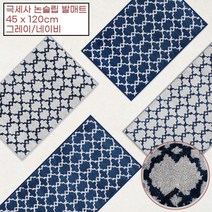침실 침대 바닥 냉기차단 충격흡수 극세사 발패드 러그 주방 논슬립 현관 화장실 물기흡수, 클라우드 네이비 45x120