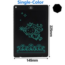 디지털 드로잉 테블릿 그래픽 전자 드로잉 보드 lcd 화면 쓰기 태블릿 8.5 12, 블랙 단색, 협력사