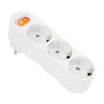 [파워존] 국산 멀티탭 3구 L형 메인스위치 16A, 1개