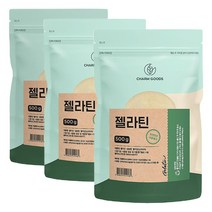 참굿즈 젤라틴 가루 분말 푸딩 젤리 만들기 500g 3팩