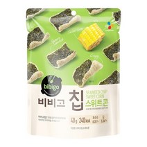 CJ 비비고 칩 스위트콘 40g x 10개 정품 과자 대용량 수입 미국, 상세페이지 참조