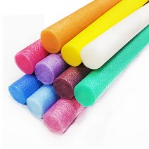 칼라 백업 빽업 가래떡 스펀지 스치로폼, 지름1cm, 빨강