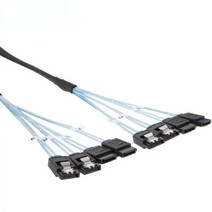미니 SAS 4sata 4sata 3.0 7p 컴퓨터 케이스 케이스 호스트 데이터 케이블 6Gbps 4 포트/ 서버 그룹 0.5m 1m