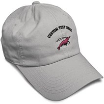 미국직송 전문가용 소프트 야구 모자 새우 자수 바다와 바다 생활 동물 코튼 아빠 남성용 amp여성, [28] 여기에 밝은 회색 맞춤 텍스트