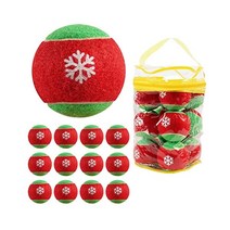 GKK 테니스 공 12 팩 Durable Pressurized 옐로우 Felt 트레이닝 High Boz 프랙티스 for 비기너 Dogs, tennis ball Christmas