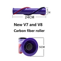 다이슨용 다이슨 무선 청소기 전용 브러시 롤 V6 V7 V8 V10 966821-01 용 다이렉트 드라이브 탄소 섬, 03 For new V7 V8