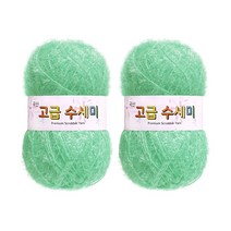 울클럽 별꽃수세미 만들기 DIY 고급수세미실 2볼세트, 133소프트민트
