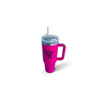 손잡이가 달린 1.2L(40온스) 스테인리스 스틸 텀블러 보온 8시간 보냉 12시간 여행용 머그 손잡이가 달린 심플하면서도 모던한 1.2L(40온스) 텀블러, Pink