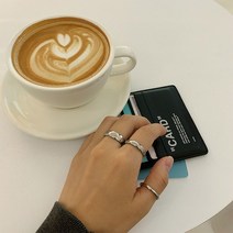 시나몬걸 레이어드 링 2color 써지컬스틸 골드 실버
