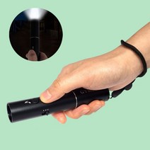 [짐쌤] 전자호루라기 USB 충전식 손전등 기능 운동용품 경비 교육훈련, 1개