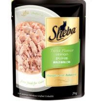 쉬바 고양이 주식 파우치 참치, 생선, 2개, 70g