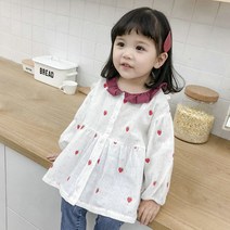 딸기원피스 아동복 아기 원피스 여아 옷 북유럽 유아