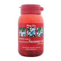 뉴질랜드 프로라이프 유기농 아마씨유 Flaxseed Oil 100캡슐