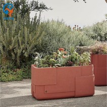 디자인 화분 꽃꽃이 식물 카페 인테리어 대형 화병, 수박 레드 1400 x 560 x 680mm