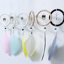 부엉이 드림캐쳐 만들기 재료 DIY 공방 수업재료, 화이트다팔몰
