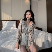 안나리야 오피스룩 하객룩 크리스탈 뱀피 패턴 블라우스 SY