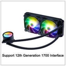 CPU 쿨러 수냉 커스텀 수냉식 액체 핀, 1.240mm4pin cpu cooler - WHITE
