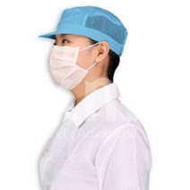 C1 후드 무진모 방진 제전모 케이엠 크린룸 모자, 화이트XL