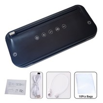 드립백소분기 과립 분발 자동 계량기 정량분배기 유선/무선 진공 실러 식품 포장 기계 소형 자동 씰링 주방, 02 Black_05 Wireless