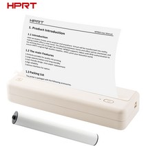 네임프린터 스티커 휴대용 프린터 A4 기계 네임 라벨 라벨링기 송장 미니 출력기 hprt mt810 a4 종이 열전사 무선 bt 연결 ios 및 android 모바일 포토 와, 2pcs 종이