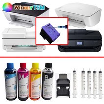 캐논 HP 삼성 LG복합기 사용 리필잉크 FULL 셋트 잉크400ML+주입용주사기+잉크석션기 제공 무한잉크겸용, 충전잉크4색셋트+석션기+주사기4개, 1개