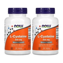 나우푸드 L 시스테인 500mg 100정 엘 Cysteine x 2, 2개, 100개
