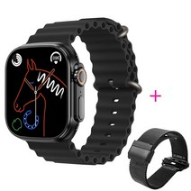 (에서 선박 us) 원래 49mm IWO 스마트 워치 WS18 울트라 시리즈 8 남자 여자 NFC IP68 방수 블루투스 전화, 13 Add 1 metal_01 49mm