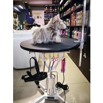 애견 미용테이블 회전 라운드 강아지 고양이 소형견 대형견, 831pro 맥스 핑크