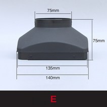 무시동히터베바스토 히터 5KW 2KW 용 에어 디젤 주차 부품 새로운 공기 배출구 벤트 커버 자동차 트럭 버, 05 For 5KW--75mm