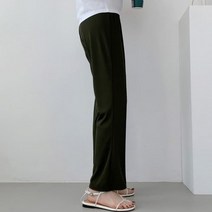 여성 팬츠 바지 데일리 케미즈 앞절개 부츠컷 밴딩