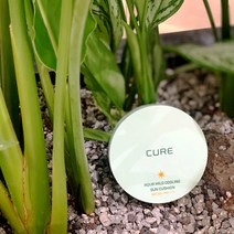 선쿠션 김정문알로에 큐어 아쿠아 마일드 선쿠션 25g spf50+ pa++++ 순한 무기자차 톤업 썬크림 팩트