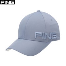핑 핑(PING) 골프웨어 블루 남성 사선 프린트챙 6쪽캡 모자 111B1CP604_BL